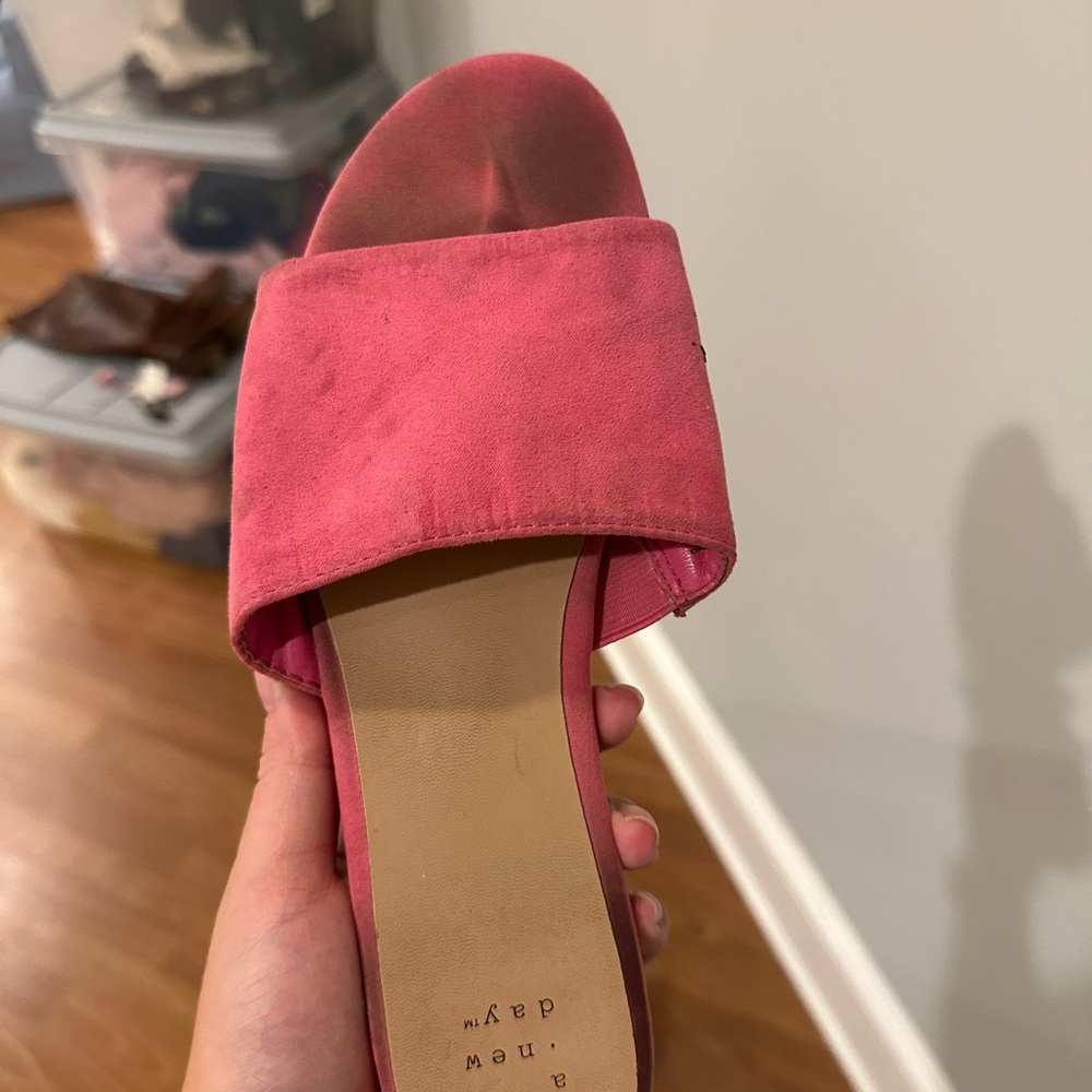 A New Day Pink Mules Modern Minimalist Design